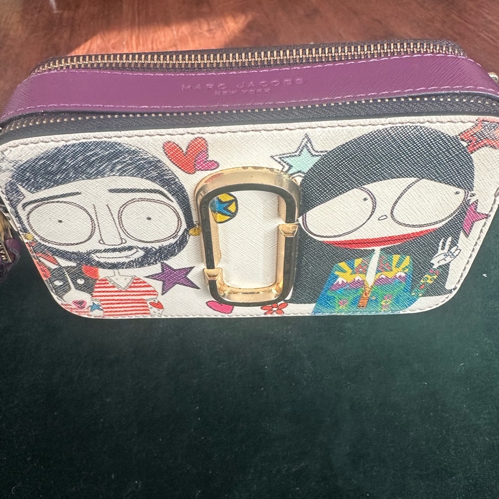 Marc Jacobs X Anna Sui. Purple and Gold Accent Bag
